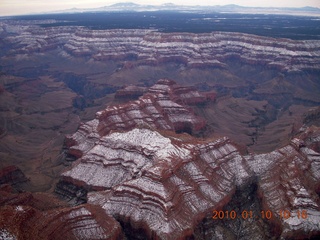 1220 73a. aerial - Grand Canyon with snow