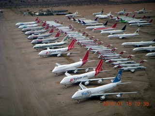 Pinal Airport (MJZ) - skydiver landing