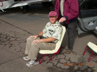 Adam with Grand Canyon airport cat