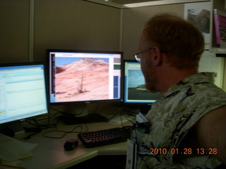 my three monitors at Blackboard - Adam