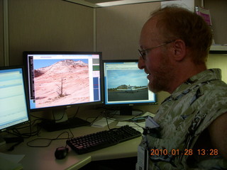 my three monitors at Blackboard - Adam