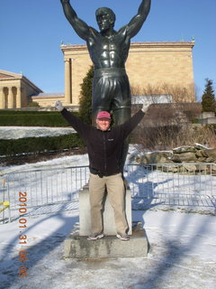 Philadelphia Museum of Art - Adam and Rocky statue