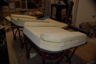 my new airplane seats for N4372J - foam