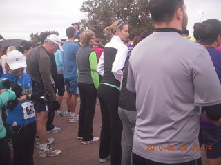 Sedona half-marathon - starting line