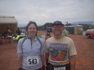 1171 746. Sedona half-marathon - another runner and Adam