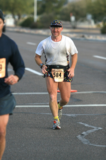 Fiesta Bowl half marathon - Adam