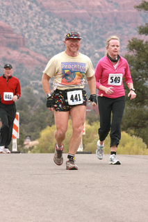 Fiesta Bowl half marathon - Adam