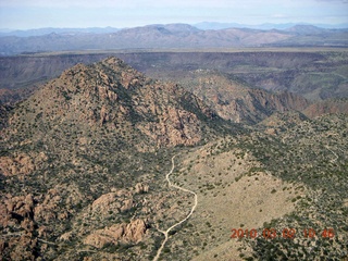 Bagdad run, green after the rain - aerial