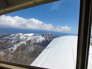 aerial - mountains near Payson (PAN) - small waterfall