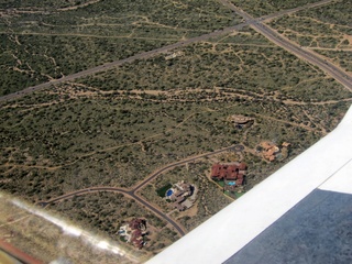 aerial - houses in north Scottsdale