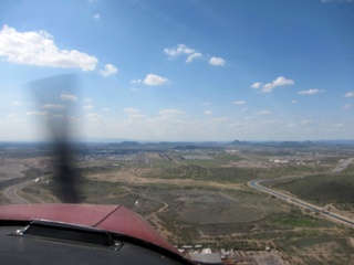 aerial - final approach at Deer Valley (DVT)