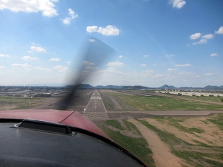 aerial - final approach at Deer Valley (DVT)