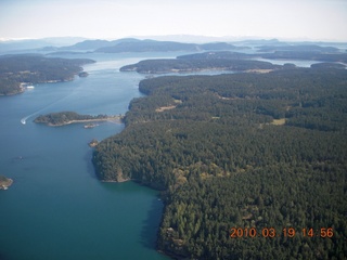 54 75k. aerial - Arlington flight - San Juan Islands