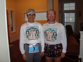 Mercer Island Half Marathon - Greg and Adam before the race