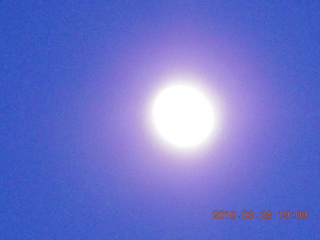 Zion National Park - Observation Point hike - moon