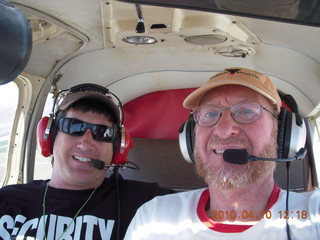 Gila Bend (E63) fly in - at the range - Rich and Adam standing down