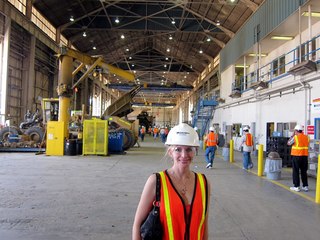 Sean's picture - Bagdad mine tour - Kristina at repair center
