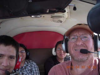 Mike, Terrilyne, Kim, Adam flying in N4372J