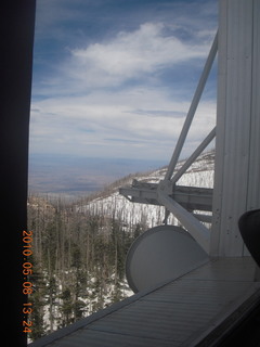80 778. telescope at Mt. Graham - view