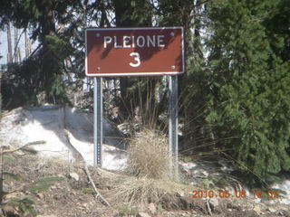 148 778. drive down Mt. Graham - Pleione 3 sign