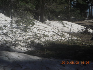 150 778. drive down Mt. Graham - snow