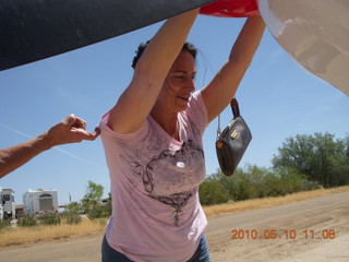 Alamo Lake airstrip - airplanes