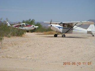 Alamo Lake airstrip - N4372J and airplane