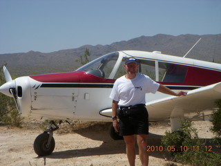 127 77a. Alamo Lake airstrip - N4372J and Adam