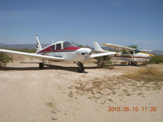 Alamo Lake airstrip - N4372J and airplane