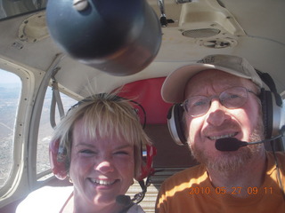 Anne and Adam flying in N4372J