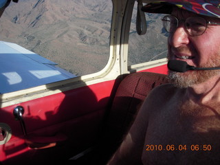 Adam and Neil flying in Neil's Piper Cub