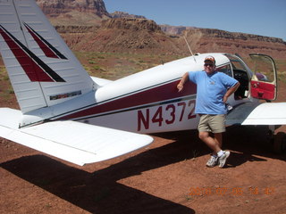 Adam flying N4372J over Verde River valley