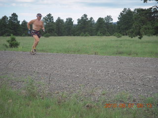 1245 7a7. New Mexico back-country trip - Negrito run - Adam running