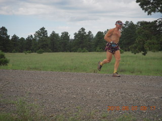 1246 7a7. New Mexico back-country trip - Negrito run - Adam running