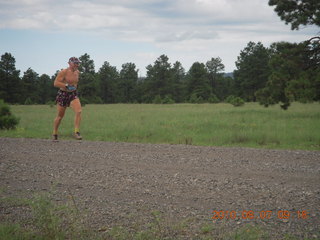 New Mexico back-country trip - Negrito run - Adam running