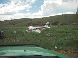 New Mexico back-country trip - Adam after the crash (nose cuts)