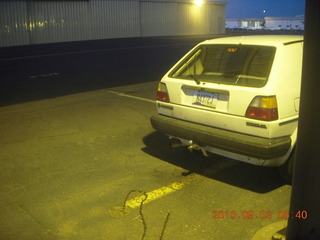 my car with my old tail-number on the license plate