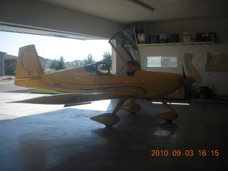 RV-7A N916RJ in Watkins hangar