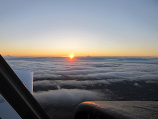 7S5 to DVT trip - aerial sunrise