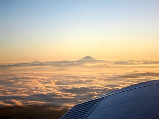 7S5 to DVT trip - aerial - Mount Shasta in the distance