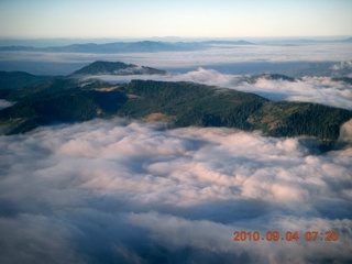 7S5 to DVT trip - aerial - Oregon clouds