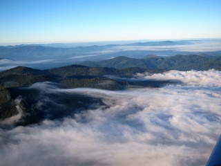 7S5 to DVT trip - aerial - Oregon clouds