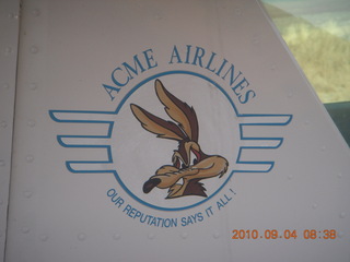 7S5 to DVT trip - Oregon - Chiloqin State - another airplane 'logo' - Acme Airlines