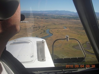 7S5 to DVT trip - aerial - Sean landing at Alturas