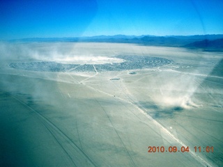 7S5 to DVT trip - aerial - Nevada - Black Rock City - Burning Man