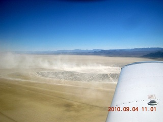 7S5 to DVT trip - aerial - Nevada - Black Rock City - Burning Man