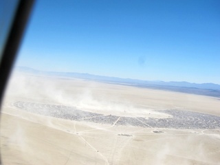 7S5 to DVT trip - aerial - Nevada - Black Rock City - Burning Man