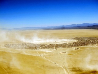 7S5 to DVT trip - aerial - Nevada - Black Rock City - Burning Man