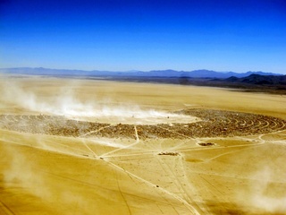 7S5 to DVT trip - aerial - Nevada - Black Rock City - Burning Man