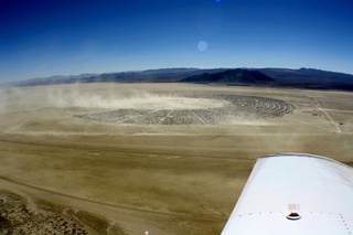 7S5 to DVT trip - aerial - Nevada - Black Rock City - Burning Man